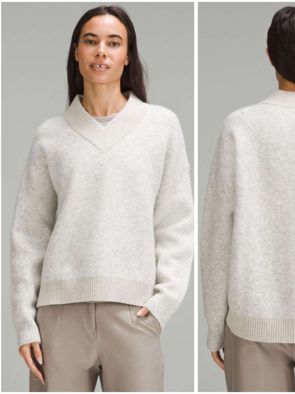 Lululemon Alpaca Wool Blend V-neck Sweater